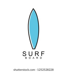 Surf Board Logo Template