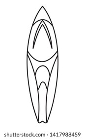 surf board sport summer icon