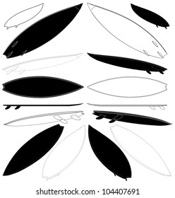 Surf Board Vector 02