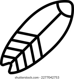 Surf board Vector Icon Design Illustration