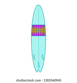 Surf board vector isolated 