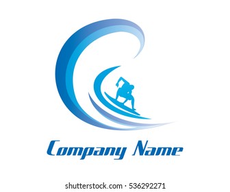 Surf business logo