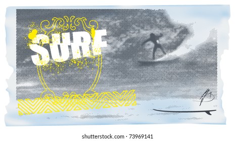 surf celestial banner with rider