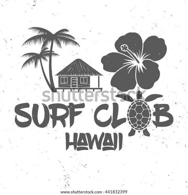 Surf Club Concept Vector Summer Surfing Stock Vector Royalty Free