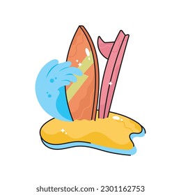 Surf doodle filled outline vector icon. EPS 10 file