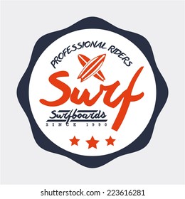 surf graphic design , vector illustration