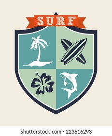 surf graphic design , vector illustration