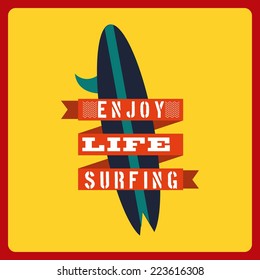 surf graphic design , vector illustration