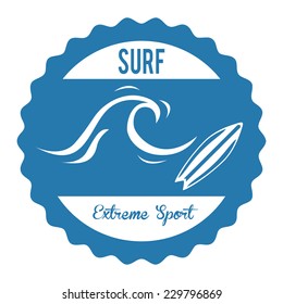 surf graphic design , vector illustration