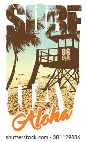 surf graphic. T-shirt Printing. Surfing Design. 