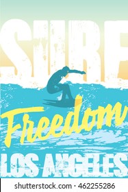 surf graphic. T-shirt Printing. Surfing Design.