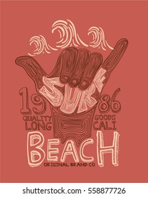 surf graphic. T-shirt Printing. Surfing Design