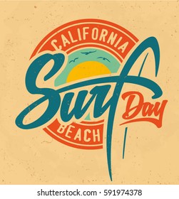 surf graphic. T-shirt Printing. Surfing Design.
