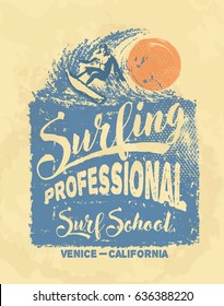 surf graphic. T-shirt Printing. Surfing Design.