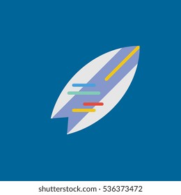surf icon flat disign