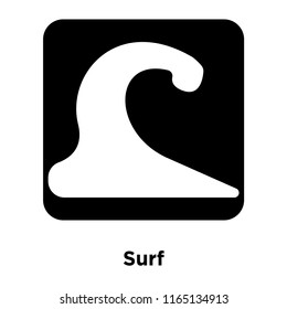 Surf icon vector isolated on white background, Surf transparent sign