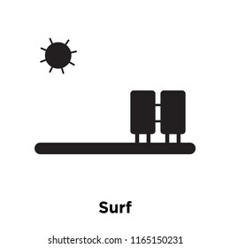 Surf icon vector isolated on white background, Surf transparent sign , vacation symbols