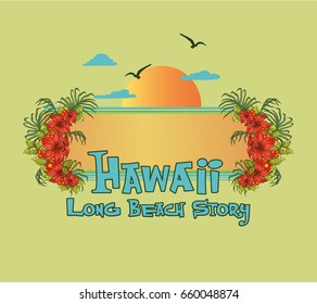 Surf Illustration / t-shirt graphics / vectors/ typography/ pacific surf wave/ summer tropical heat print/ surf print vector set/ wave illustration