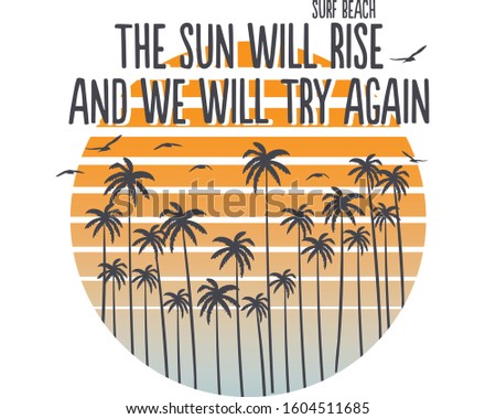 Surf Illustration / t-shirt graphics / vectors/ typography/ pacific surf wave/ summer tropical heat print/ surf print vector set/ wave illustration