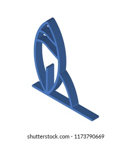 Surf isometric left top view 3D icon