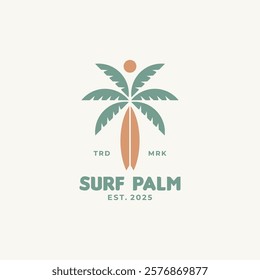 Surf Logo design template for surf club, surf shop, surf merch.