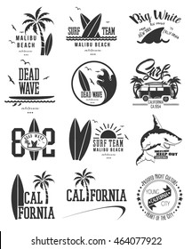 Surf logo or emblem design