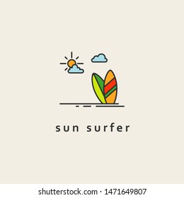 Surf Logo Icon Design Vector 