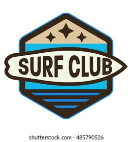 Surf logo template, Wave logo.