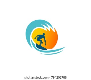 Surf logo wave 