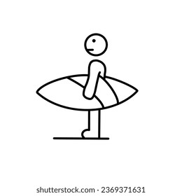 Surf logo,some people bring the board going to surf