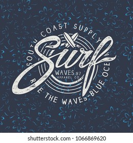 surf logo.t shirt print design