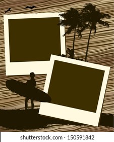 Surf photo frame