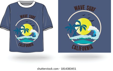 surf print kids pattern ready to print