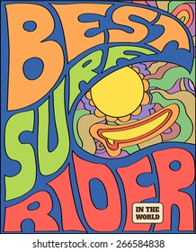 Surf rider  typography, t-shirt graphics,  vector illustration