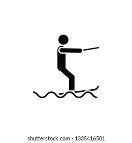 Surf sea, icon. Element of simple icon for websites, web design, mobile app, infographics. Thick line icon for website design and development, app development