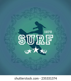surf shield with rider jumping