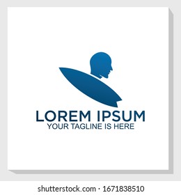 surf sport logo template design vector, beach sport logo vector, holidays