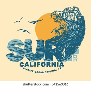 Vintage Surfer Images, Stock Photos & Vectors | Shutterstock