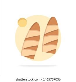 Surf, Surfing, Water, Sports Abstract Circle Background Flat color Icon. Vector Icon Template background