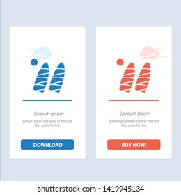 Surf, Surfing, Water, Sports  Blue and Red Download and Buy Now web Widget Card Template