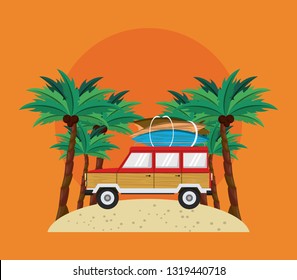 surf time cartoon