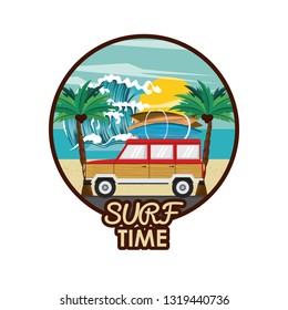 surf time cartoon