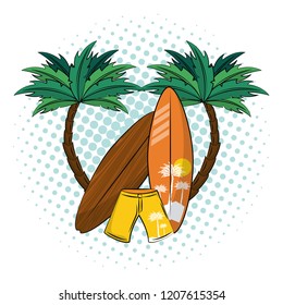 surf time theme poster