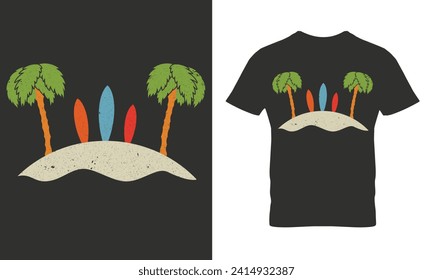Surf t-shirt design.Colorful and fashionable t-shirt design for men and women.