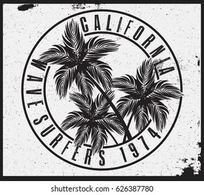 surf t-shirt graphic