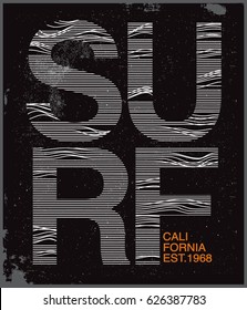surf t-shirt graphic