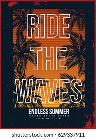 surf t-shirt graphic