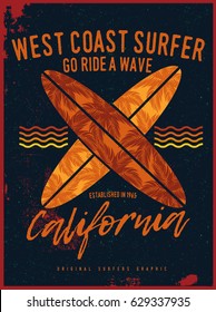 surf t-shirt graphic