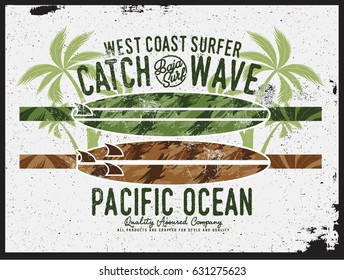 surf t-shirt graphic