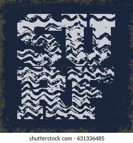Surf t-shirt graphic design. American Surfing sport print stamp. Virginia Beach surfers wear typography emblems. Creative grunge design. Vector